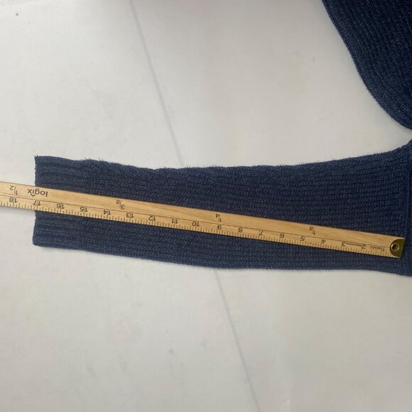 Hollister Cardigan Sweater Womens L Blue Button-Up Cotton Blend Preppy Grandmaco - Picture 9 of 10